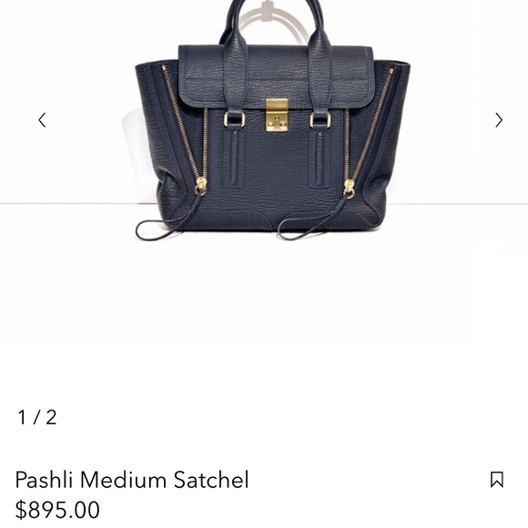 3.1 Philip Lim Pashli Black Medium Satchel Bag - Picture 9 of 10